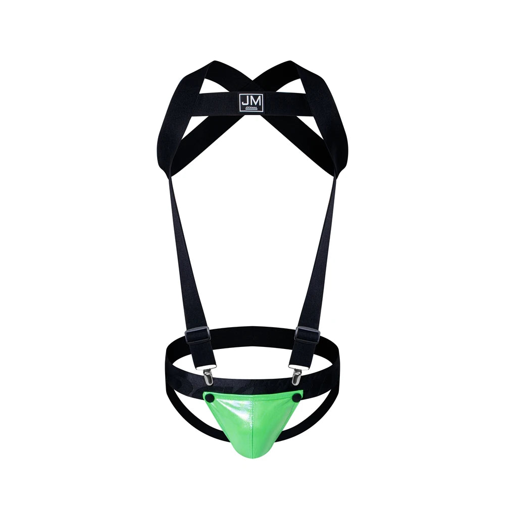 Detachable Split-type Sets Men Bodysuit Suspender Jumpsuits Jock Strap Harness Gay Underwear Jockstrap Removable Penis Pouch