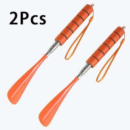 Best-Selling Stretchable Long Shoehorn 30cm-71cm Metal Shoehorn Pregnant Women And The Elderly Shoe Spoon Without Bending Shoes