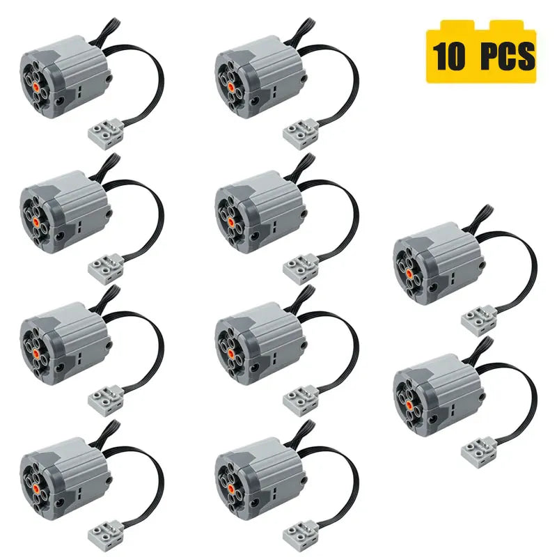 Enhanced XL Motor Part 2nd Generation High Speed Power Functions Building Blocks Technical Bricks Compatible Accessory For Kids
