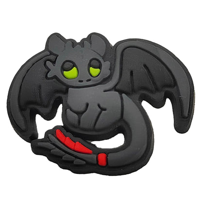 1-16pcs Cartoon Dragon Shoe Charms PVC Anime Shoes Accessories Fashion Boys Sandals Garden Shoe Buckle DIY Charms
