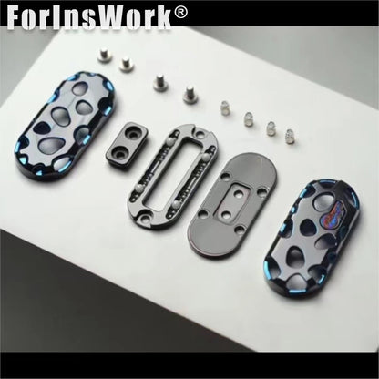 Metal Toys Dz Zirconium Skeleton TopB KONG Push Slider Stress Relief Toy Adults Office EDC Fidget Toy