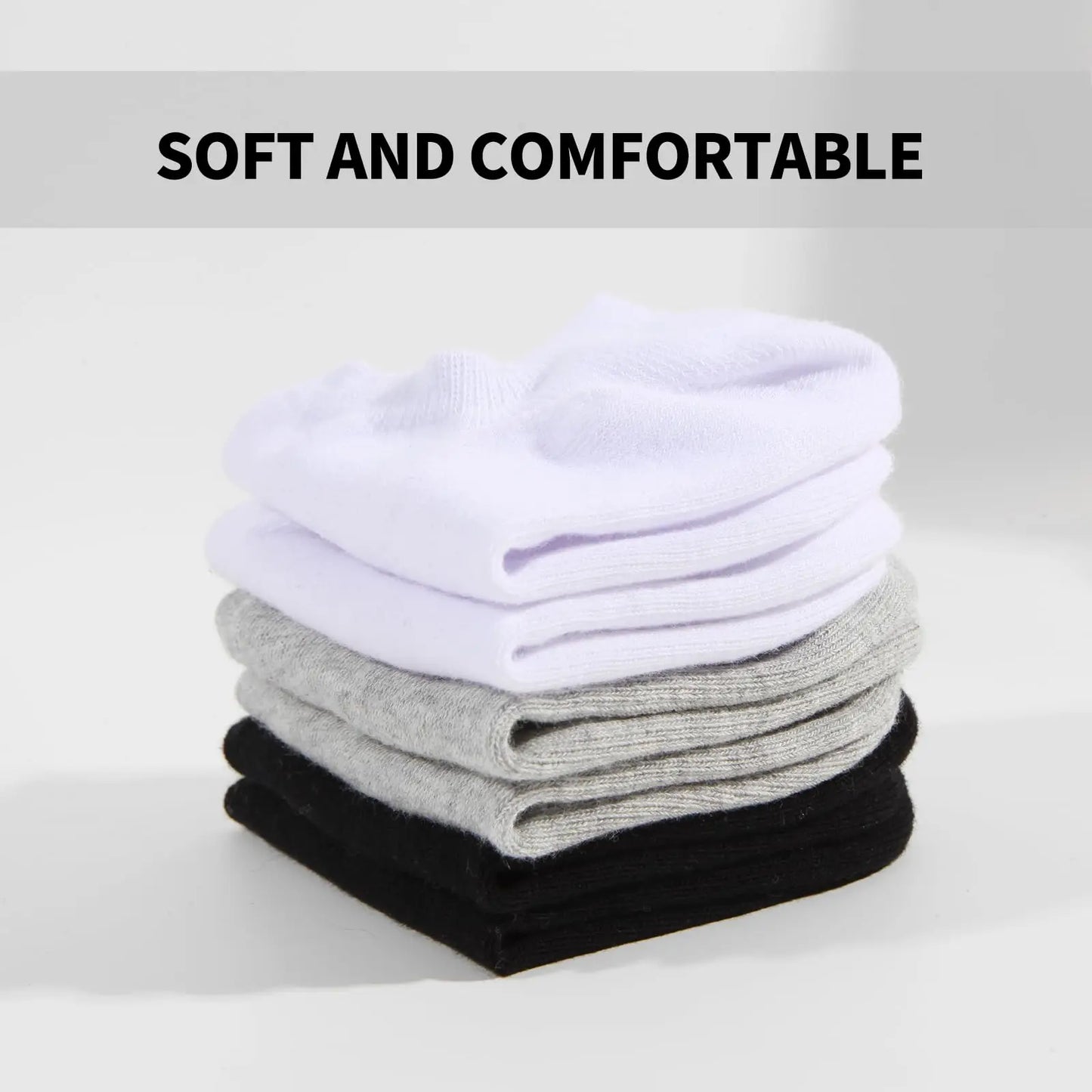 10/20 Pairs Womens and Mens Non Slip Ankle Socks Low Cut Invisible Liner Ankle Socks Cotton Breathable No-Show Sport Socks