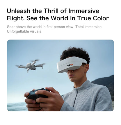 NEW Aeri100 VR Drone 1:1 Scale Aerodynamic Design 8K 1080P HD Camera Remote Control Brushless 360° Obstacle Avoidance Flying Toy