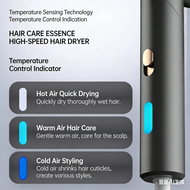 2026 Foldable Hair Dryer With Strong Wind Speed Of 9 Seconds And Quick Drying For Travel/Student Dormitories. Silent Hair Dryer