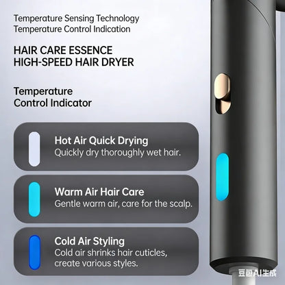2026 Foldable Hair Dryer With Strong Wind Speed Of 9 Seconds And Quick Drying For Travel/Student Dormitories. Silent Hair Dryer