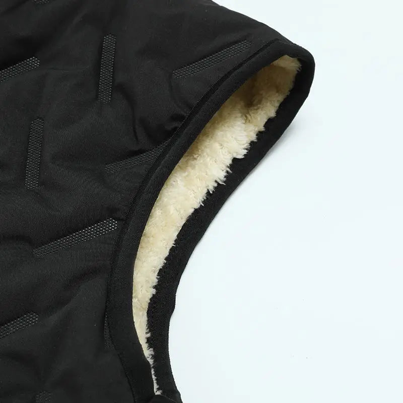 Winter Men Sleeveless Coat Fleece Casual Outwear Warm Thicken Windproof Snow Waistcoat Stand Collar Zipper Woolen Jackets Vest