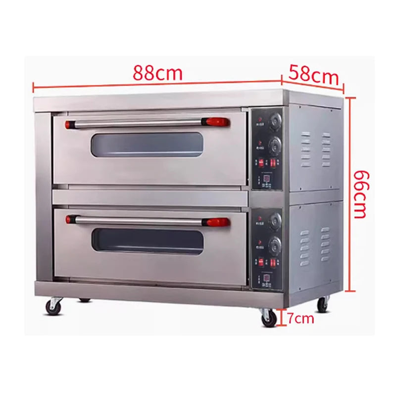 Oven Electric Commercial One Layer Plate Cake Bread Pizza Scones Large Capacity Baking Household Furnace