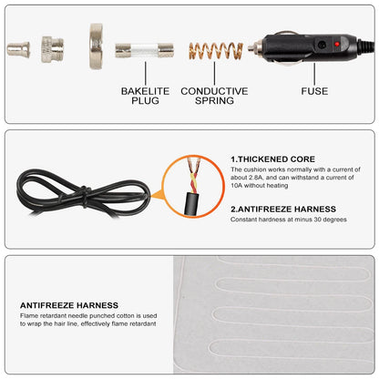 12V Heated Car Seat Cover Cushion Pad Auto Interior Accessories For VW Volkswagen Golf 6 7 5 4 3 2 8 MK4 MK6 MK7 MK5 MK3 MK2 MK8