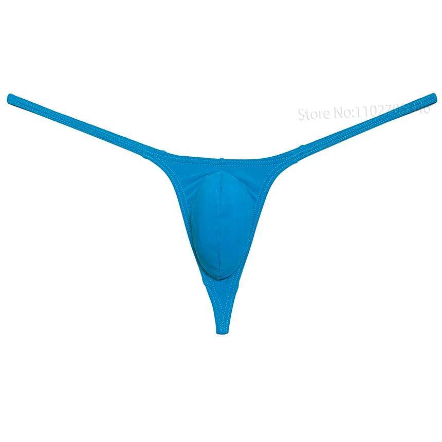 Men's Sexy Underwear Thong Contour Pouch Tangas Sexy Men Bikini Briefs Solid Underpants Briefs Bikini Thongs Soft Male Panties