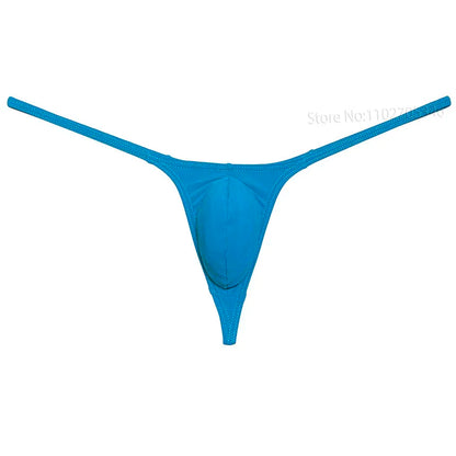 Men's Sexy Underwear Thong Contour Pouch Tangas Sexy Men Bikini Briefs Solid Underpants Briefs Bikini Thongs Soft Male Panties