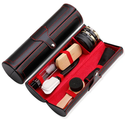 Professional Shoes Care Kit Quick Polish Leather Shoe Brush Cleaning Set Keep Shiny Clean Tools for Boots Sneakers