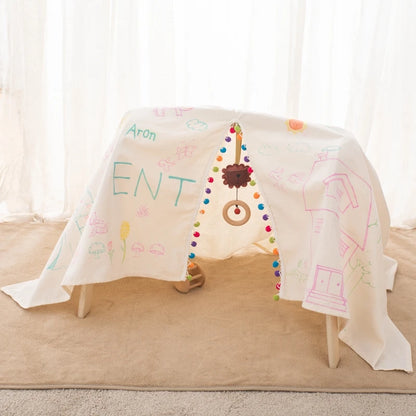 Baby Gym Wooden Carpet Activities for Babies Tent Pendent Hanger Activities for Baby Stroller Toys Wooden Room Activities Gym