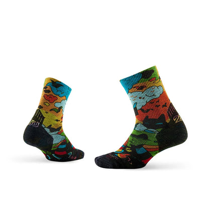1/3 Pair ZEALWOOD Merino Wool Running Socks Men's Women's Outdoor Trekking Hiking Cushion Sports Socks Compression Breathable