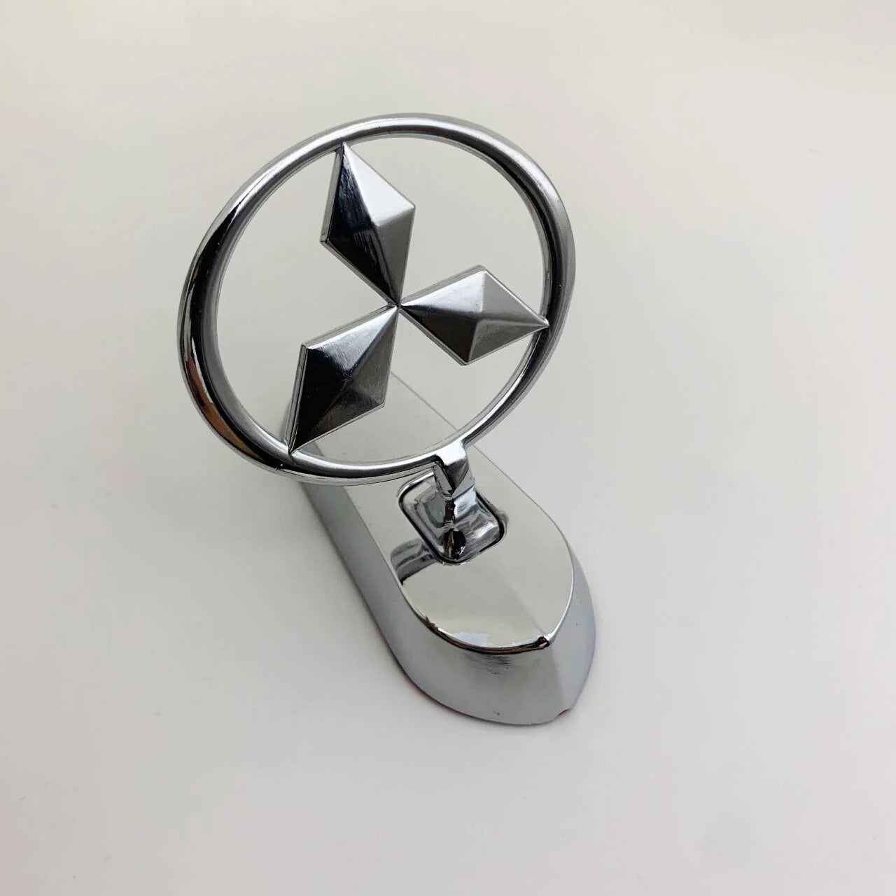 For Mitsubishi L200 Pajero RALLIART ASX Lancer Outlander Mirage Eclipse Car Metal Chromed Emblem Front Hood Badge Decoration