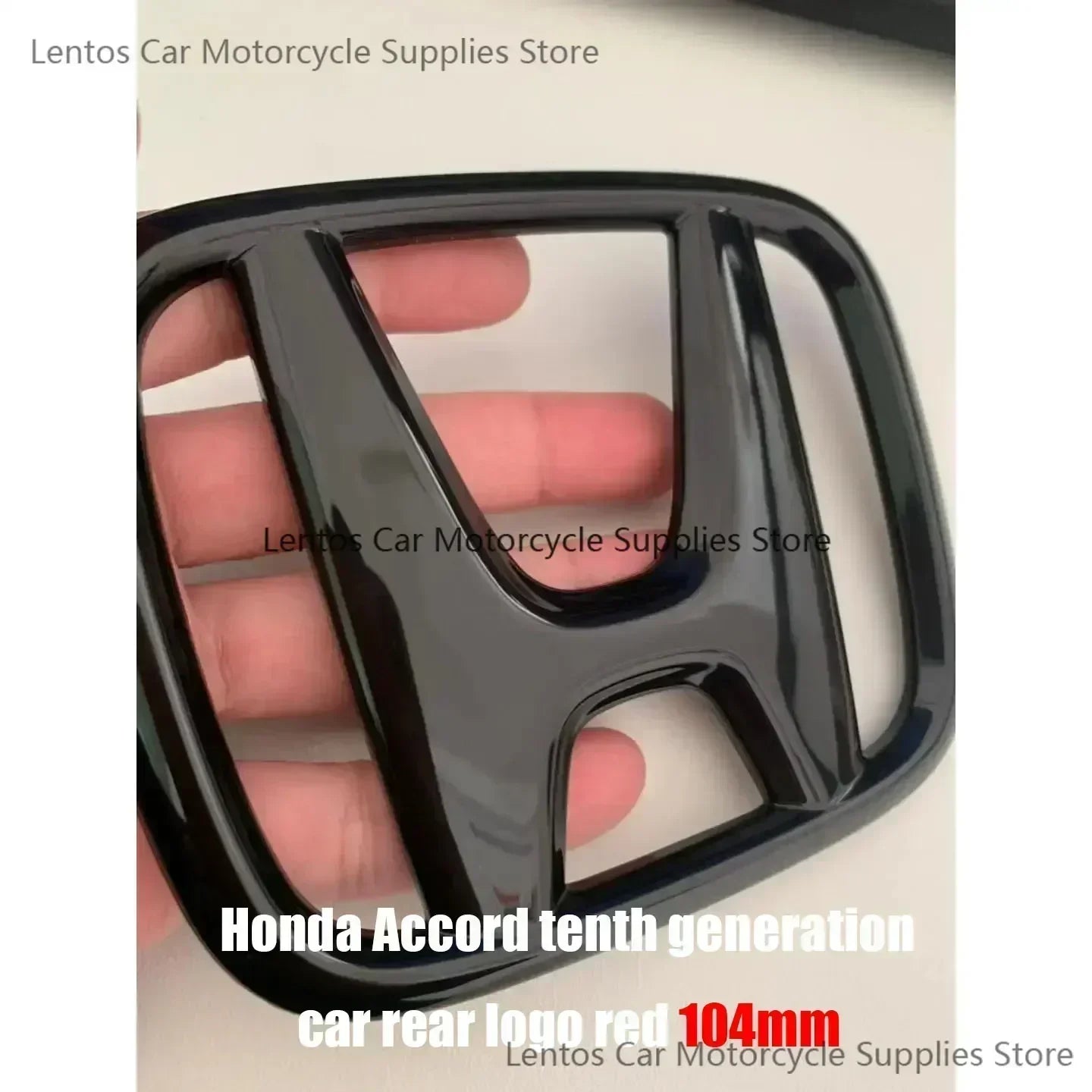 Black Red Front Rear Cover Steering Wheel Emblem Modification Sticker for Honda 10th Accord Civic Exterior Tuning Parts