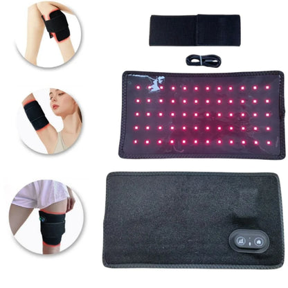 Red Light Therapy for Body,Wireless 3 in 1 LED Bead 660nm & 850nm Infrared Red Light Therapy Belt with Pulse for Back Waist Body