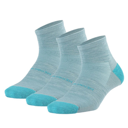 ZEALWOOD Merino Wool Running Socks Men Women No Show/Ankle/Crew Anti-blister Cushion Athletic Socks Ultra-Light Tennis 1/3 Pairs
