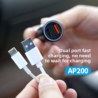 Universal GPS Tracker Car OBD Charger Cigarette Lighter USB Type-C for Auto Iphone Ipad GPS Locator Find My Apple Official App