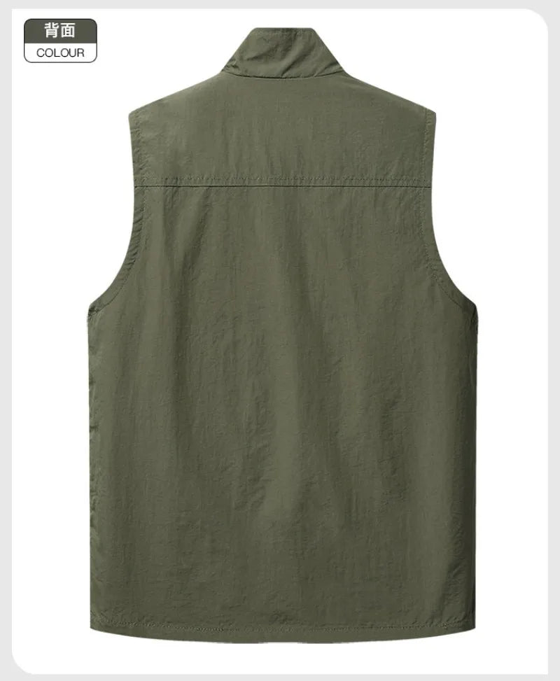 Pure Cotton Multi-pocket Vest, Outdoor Activities, Rock Climbing, Hiking, Camping, Fishing, Mountain Climbing, Traveling,vest