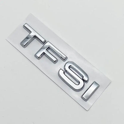 3D Chrome Glossy Black ABS TDI TFSI Car Rear Emblem Sticker for Audi A1 A3 A4 A5 A6 A6L A7 A8 S3 S6 Q3 Q5 Q7 TT S RS