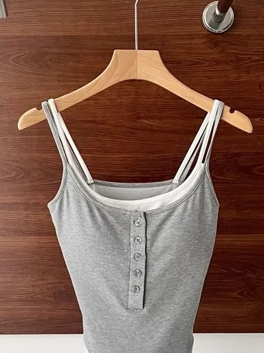 25 Styles Spicy Girl Single Wear Inner Wear Outer Wear Color Block Halter  with Chest Pad Vest Beautiful Back