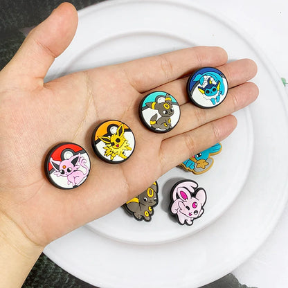 25-72Pcs Potdemiel Pokemon Series Shoe Charms For Slides Clog Sandals Shoes Decorations Accessories For Christmas Birthday Gifts