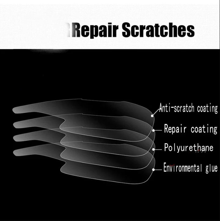 For Tesla Model 3+ Highland 2024 Car Lamp Blackening Protective Film High Light Transmittance High Quality TPU Cool Anti-scratch