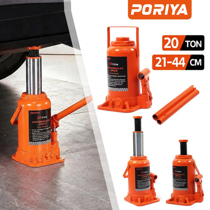 10/12/20 Ton Bottle Jack Hydraulic Lifter Heavy Duty Car Safety Valve 4WD
