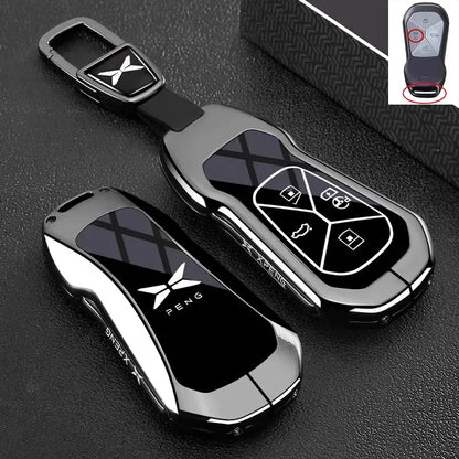 Premium Zinc Alloy Key Cover Case for XPENG G9/G6/G7/P5/P7+/G3i/MONA M03 (2025) - Protective Key Fob Shell Keybag Keychain