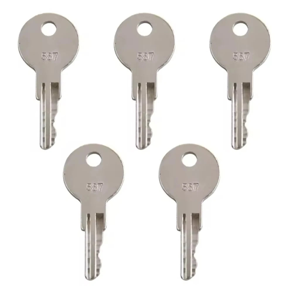 1/5/10/30/50PCS 587 Key For JLG Heavy Construction Equipment 7012587 Ignition Starter Key 587 ELI80-0106