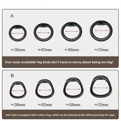 Soft Silicone Chastity Cage Device Anti-Cheating Penis Lock with 4 Size Cock Rings Penis Restraints for Men Discreet Sex Toys