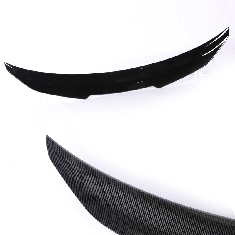 Rear Bumper Spoiler Lip Carbon Fiber MP M4 PSM Style Roof Trunk Wing Tail For BMW 2 Series F22 F23 F87 2014 -2021 Gloss Black