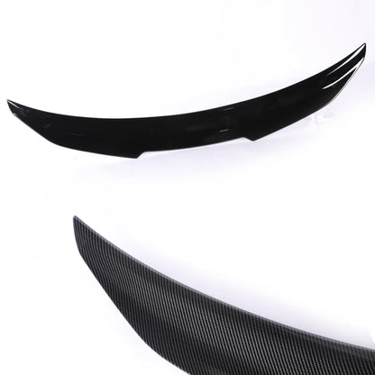 Rear Bumper Spoiler Lip Carbon Fiber MP M4 PSM Style Roof Trunk Wing Tail For BMW 2 Series F22 F23 F87 2014 -2021 Gloss Black