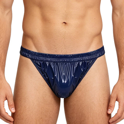 Mens Waterproof Diaper Cover Panties Elastic Waistband Glossy Briefs Leakproof Elderly Special Needs Adaptive Underwear Swimwear