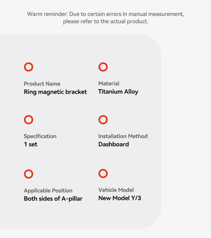 YZ For Tesla Model 3 Y/YL Highland Juniper Magnetic Car Phone Holder 360 Degree Rotation Metal Car Mount for All  Phones