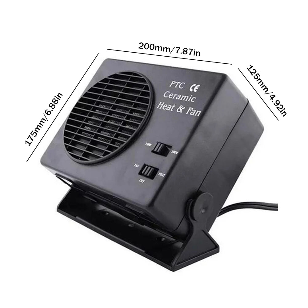 150/300W Car Heater 12V Auto Car Heater Cooler Fast Heating Ceramic Car Heater 2 in 1 Cooling Heating for Driving Camping Travel