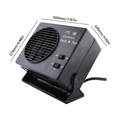 150/300W Car Heater 12V Auto Car Heater Cooler Fast Heating Ceramic Car Heater 2 in 1 Cooling Heating for Driving Camping Travel