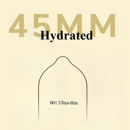 30PCS Small Condoms For Adult Sex 45/49mm Ultrathin 001 Penis Sleeve Sex Toys Hyaluronic Acid Condom Super Tight Cock Sleeve 18+