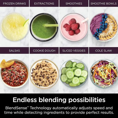 Ninja R-TB401 Detect Kitchen System Power Blender Plus Processor Pro with BlendSense Technology, Black - Certified Refurbished