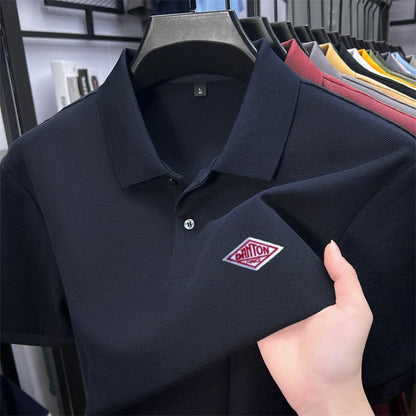 Men's 100% Cotton Polo Shirt -2026 Summer Fashion Casual Short Sleeve, Breathable Lapel Tee，27 Colors, Ideal for Golf and Sports