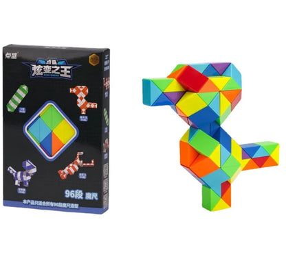 Diansheng Magic Snake Ruler Cube 240 144 120 108 96 Knots Puzzle Speed Antistress Cubes Twist Folding Profissional Toy for Kids