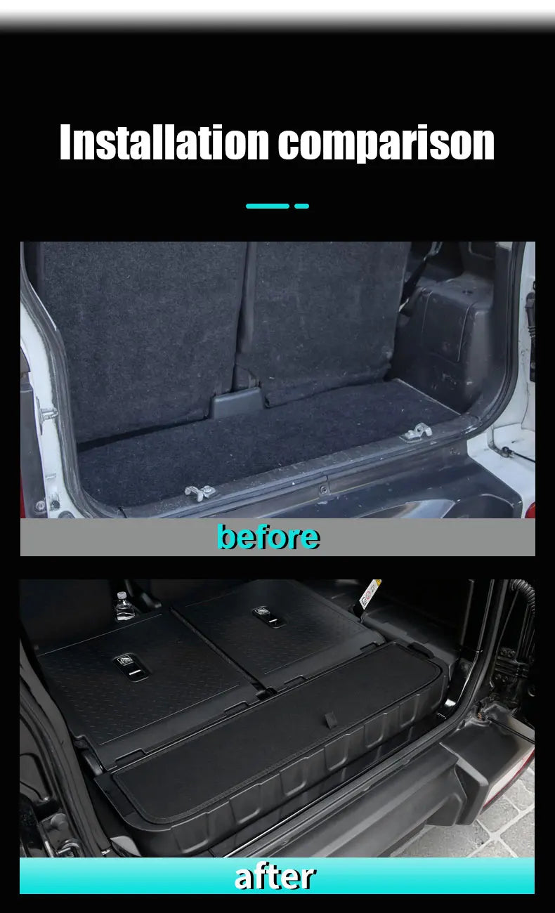 For Suzuki Jimny 3 Door 2019 2025 Trunk Storage Box Organizer Universal Left Right Accessories