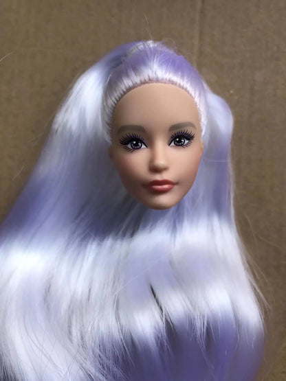 FR Rare Face Doll Heads White Brown Beige Skin Doll Figures Collection Doll Accessories Heads