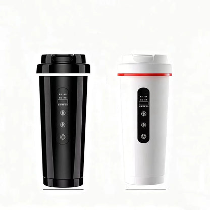 New Car Heated Water Cup - Smart Constant Temperature Digital Display Insulated Mug Multi-Functional Travel Heating Cup