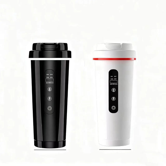New Car Heated Water Cup - Smart Constant Temperature Digital Display Insulated Mug Multi-Functional Travel Heating Cup