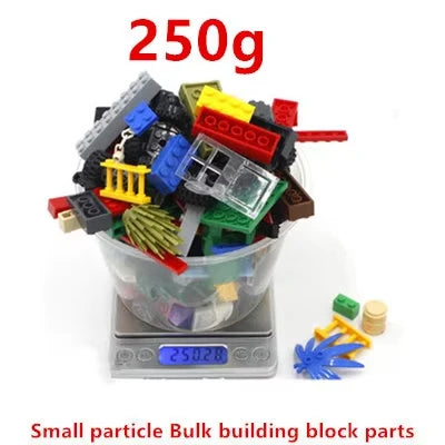DIY building block parts model, randomly assembled building blocks, bulk bricks, creative city set, children's education toys