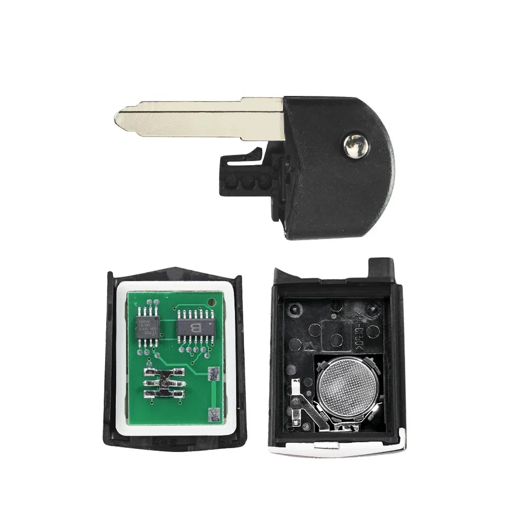 KEYYOU With Battery For Mazda 2 / 3 / 5 / 6 / MX5 / CX7 SKE126-01 Folding Remote Key Car Starter 2/3 Buttons 433MHz 4D63 Chip