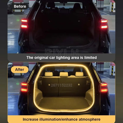 Customized For Toyota Previa Estima Tarago Car LED Trunk Light Interior Atmosphere Light Tail Box Lighting Car Accessories