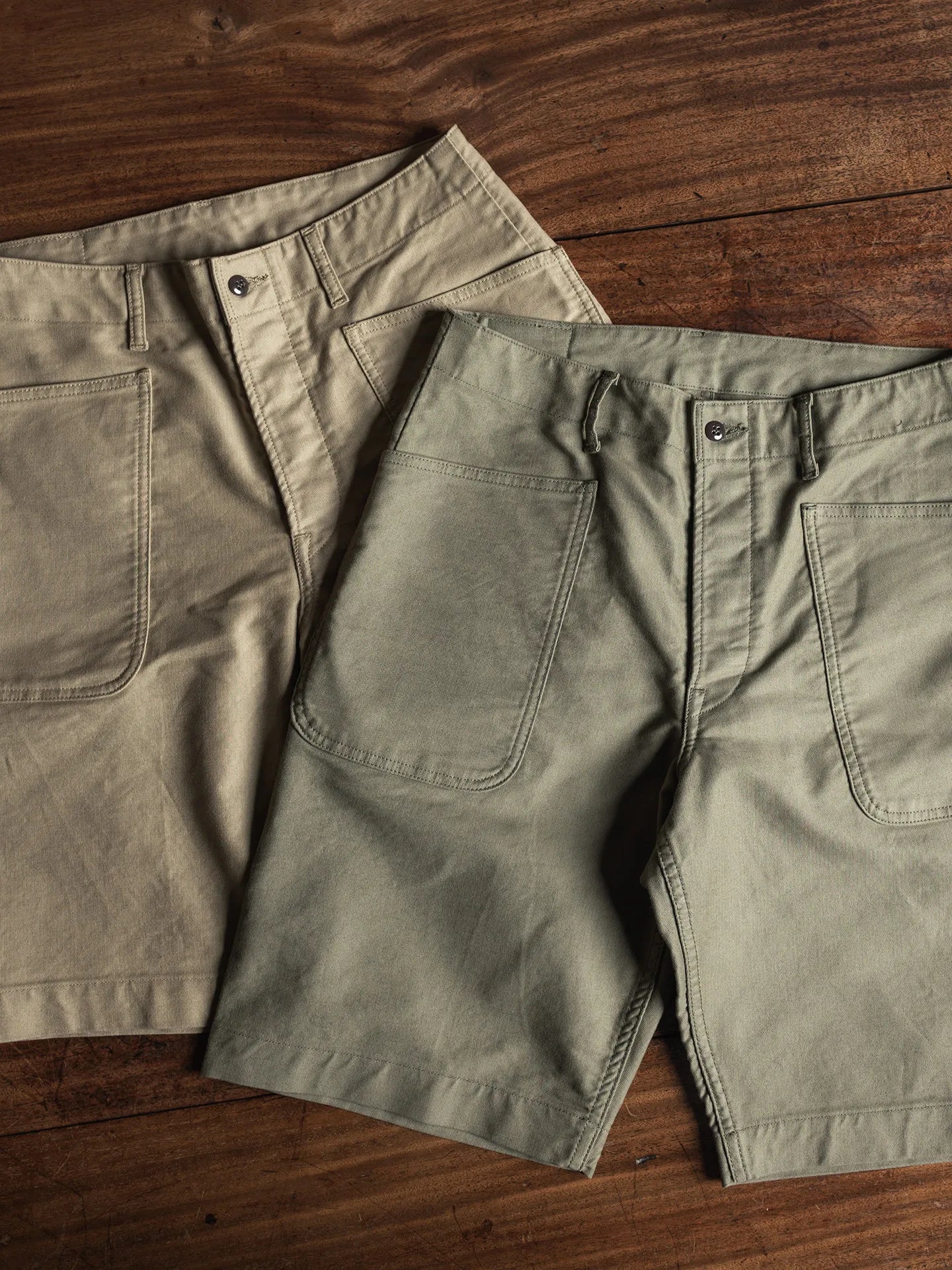 Non Stock USN Deck Utility Work Pants 12oz Cotton Jungle Cloth Vintage Military Style Men's Summer 4-Pocket Bermuda Shorts
