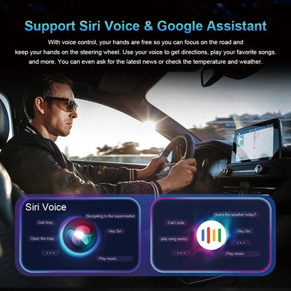 IHeylinkit New 2 In 1 Mini Wireless Carplay Android auto Wireless Adapter Smart connectivity for most vehicle models